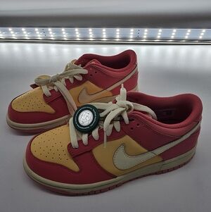 Nike Dunk pink and yellow Low-Top Sneakers in Pink, Yellow & Cream. Size 6